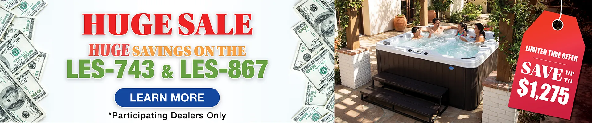 Calspas hot tub being used in a family setting - Isla Ratón